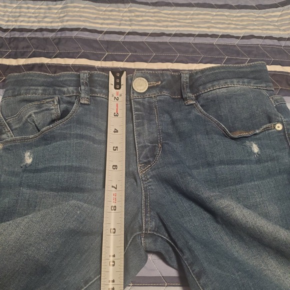 Wit & Wisdom Size 8 Petite (30x26.5) Ab Solution Skinny Slight Distressed Jeans - Picture 7 of 8